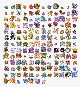 Pokemon Gen 1 Original Sprites, HD Png Download, Transparent PNG