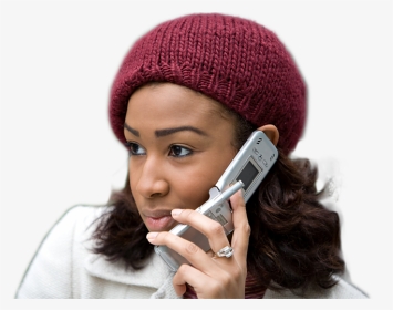 Black Woman Making Call, HD Png Download, Transparent PNG