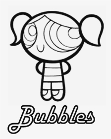 Powerpuff Girls Blossom Coloring Page - Powerpuff Girls Bubbles Coloring Pages, HD Png Download, Transparent PNG