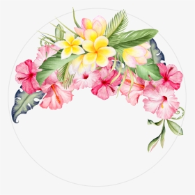 Hibiscus Wedding Bouquet Hibiscus Wedding Bouquet - Frangipani And Hibiscus Flowers, HD Png Download, Transparent PNG
