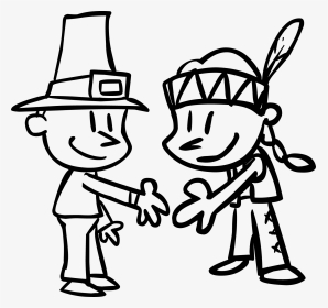 Pilgrims And Indians Trading, HD Png Download, Transparent PNG