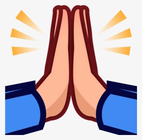 Emoji Praying Hands Prayer High Five Emoticon - Emoticon High Five Png, Transparent Png, Transparent PNG