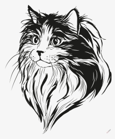 Переводная Татуировка Морда Кошки - Кошка Рисунок Выжигание, HD Png Download, Transparent PNG
