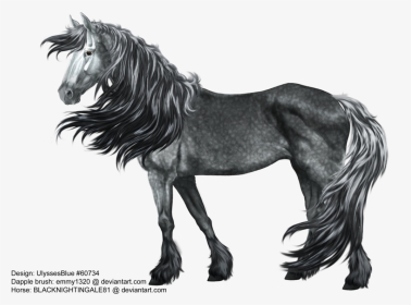 Clip Art Dapple Gray Horse - Dapple Gray Horses Drawings, HD Png Download, Transparent PNG