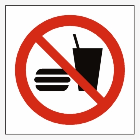 No Eating Or Drinking Symbol Sign - No Eating And Drinking Sign, HD Png Download, Transparent PNG
