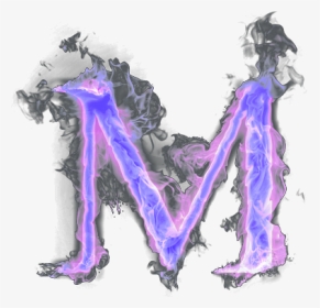 #letters #lettering #alphabet #fire #purple, HD Png Download, Transparent PNG