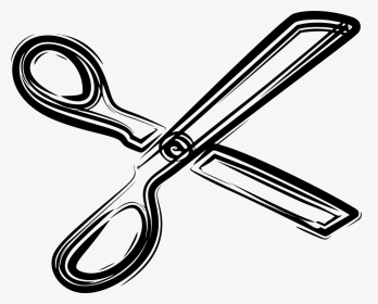 Sketched Scissors - Haircutting Scissors Transparent Background, HD Png Download, Transparent PNG