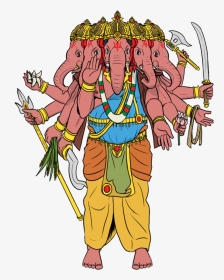 Lord Panchamukha Ganesh, HD Png Download, Transparent PNG
