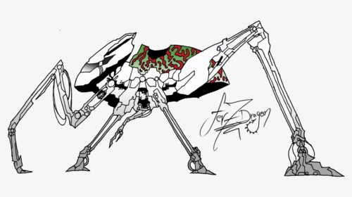 Clip Art Royalty Free Stock Drawing Alien Sketch - Drawing Of Alien Robot, HD Png Download, Transparent PNG