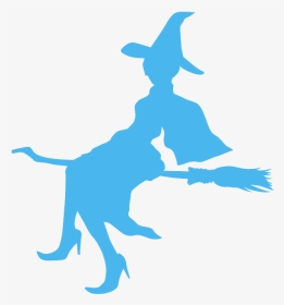 Witch Silhouette Color Png, Transparent Png, Transparent PNG