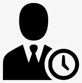 Time Work User Man Clock - Working Hours Icon Png, Transparent Png, Transparent PNG