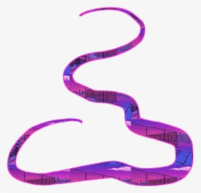 #neon #kpop #line #lines #purple #freetoedit #spiral - Snake, HD Png Download, Transparent PNG