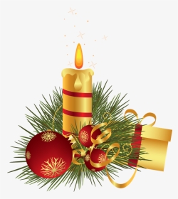 Christmas Candle Png Transparent, Png Download, Transparent PNG