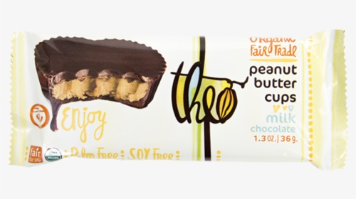 Theo Milk Chocolate Peanut Butter Cups Classic - Chocolate, HD Png Download, Transparent PNG