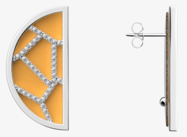 Girafe Half-moon Earrings, Silver Finish - Wall Clock, HD Png Download, Transparent PNG