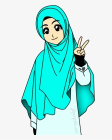 Cartoon Hijab, HD Png Download, Transparent PNG