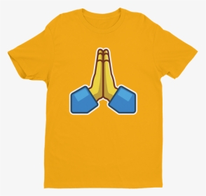 Praying Hands Emoji Short Sleeve Next Level T Shirt - T-shirt, HD Png Download, Transparent PNG