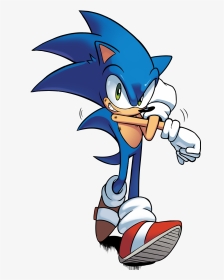 A Transparent Sonic From Archie Sonic Online - Archie Sonic, HD Png Download, Transparent PNG