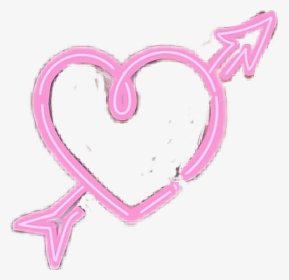 #heart #herz #neon #pink #hearts - Heart, HD Png Download, Transparent PNG
