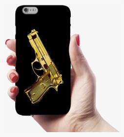 Golden Vintage Gun Cover Case For Iphone 6/6s Plus - Trigger, HD Png Download, Transparent PNG