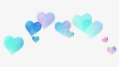 #hearts #blue #crowns - Heart Crown Tumblr Png, Transparent Png, Transparent PNG