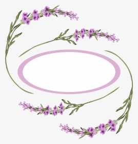 #ftestickers #background #frame #flowers #lavender - Orchid, HD Png Download, Transparent PNG