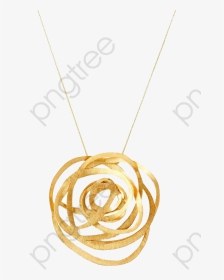 Rose Gold Necklace Clipart - Pendant, HD Png Download, Transparent PNG