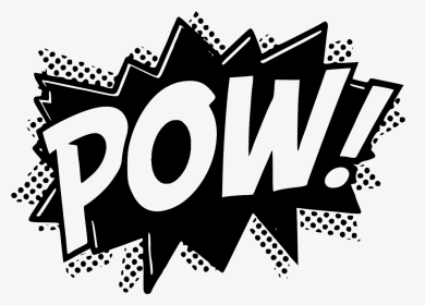 Create With Tlc - Pow Black And White Png, Transparent Png, Transparent PNG