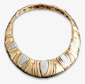 Transparent Gold Oval Frame Png - David Webb Diamond Necklace, Png Download, Transparent PNG