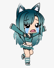 #cry #funny #running #ocean #gachalife #awua #freetoedit - Gacha Life Funny Crying, HD Png Download, Transparent PNG