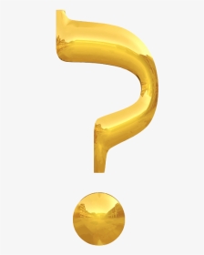 Question Mark In Golden Color - Golden Question Mark Png, Transparent Png, Transparent PNG