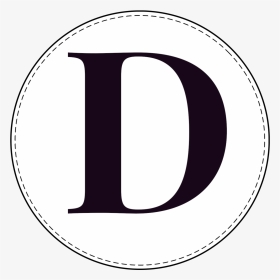 Circle Banner Letter D - Letter D In A Circle, HD Png Download, Transparent PNG