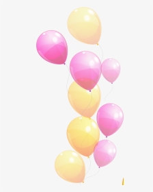 Red And Pink Ballons , Png Download - Transparent Background Gold