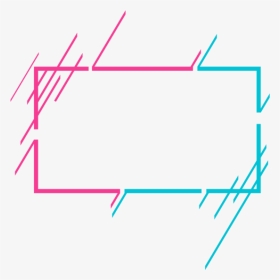 #kpop #rectangle #frame #border #aesthetic #lines #line - Blure Line Frame Png, Transparent Png, Transparent PNG