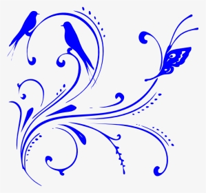 Royal Blue Flower Vector - Vector Pink Butterfly Png, Transparent Png, Transparent PNG