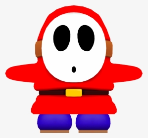 Mario Shy Guy Model, HD Png Download, Transparent PNG