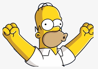 Homer Simpson Excited, HD Png Download, Transparent PNG