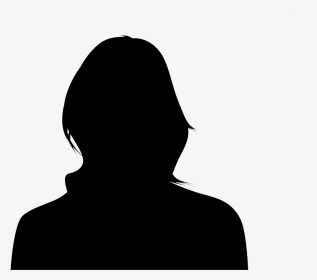 Female Head Silhouette Front, HD Png Download, Transparent PNG