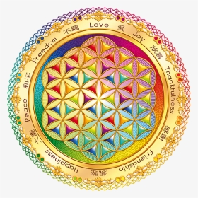 Flower Of Life By Lilyas Clipart - Hindu Flower Of Life, HD Png Download, Transparent PNG