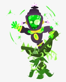 Peas Drawing Toxic Vector Black And White Stock - Plants Vs Zombies Toxic Brainz, HD Png Download, Transparent PNG