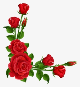 ♥ Roses Rouges Png, Coin, Tube ♥ Red Roses Clipart - Floribunda, Transparent Png, Transparent PNG