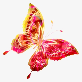 #butterfly #rainbow #bright #brightcolours #flutterby - Illustration, HD Png Download, Transparent PNG