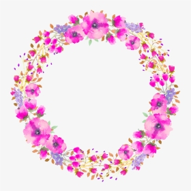 #flower #flowers #spring #circle #flowercircle #freetoedit - Transparent Flower Circle Border, HD Png Download, Transparent PNG
