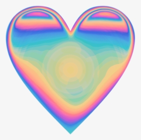 #heart #emoji #heartemoji #holo #holographic #valentine - Picsart Emoji No Background, HD Png Download, Transparent PNG