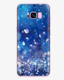 Snow Cover For Samsung Galaxy Note 8 9 J2 J3 J5 J7 - Christmas Phone Background Blue, HD Png Download, Transparent PNG