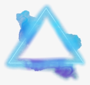 #triangle #frame #geometry #blue #smoke - Triangle, HD Png Download, Transparent PNG