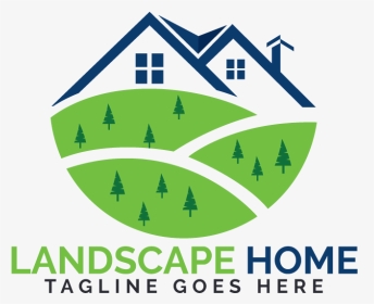 Landscape Home Logo Design - Village Logo Png, Transparent Png, Transparent PNG