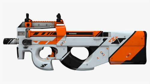 P90 Asiimov Large Rendering - Cs Go P90 Asiimov, HD Png Download, Transparent PNG