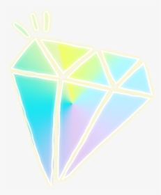 #colorful #rainbow #diamond #macaroon #brightlight - Triangle, HD Png Download, Transparent PNG