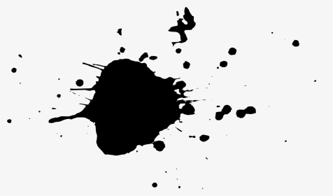Black Paint Splatter Png Download - Stain Clipart Black And White, Transparent Png, Transparent PNG